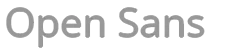 Font Open Sans