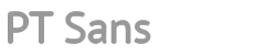 Font PT Sans